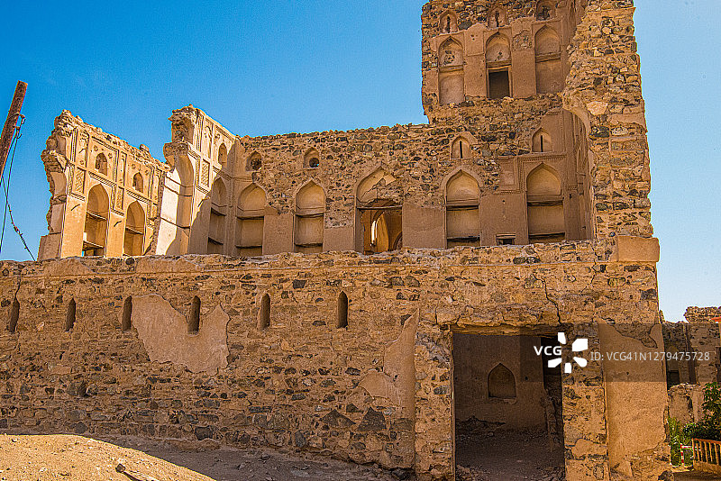 阿曼穆尼斯费赫的巨大豪宅（伊卜拉老城区）- 一个强大部落的遗址图片素材