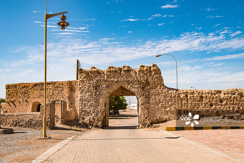 阿曼穆尼斯费（伊卜拉旧区）强大部落的遗址图片素材