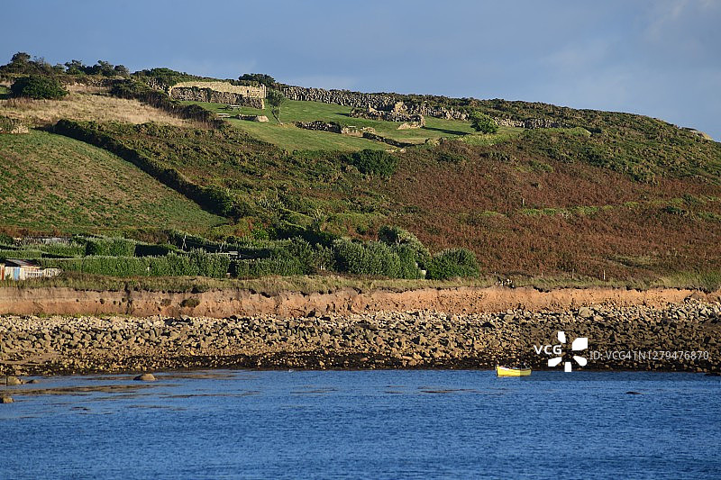 锡利群岛的海洋与景观图片素材