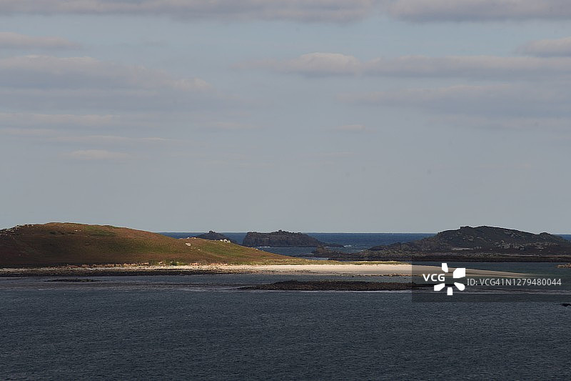 锡利群岛的海洋与景观图片素材