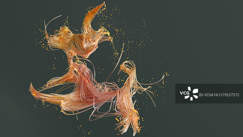 波浪粒子背景图片素材