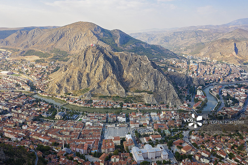 土耳其阿马西亚市航拍图图片素材