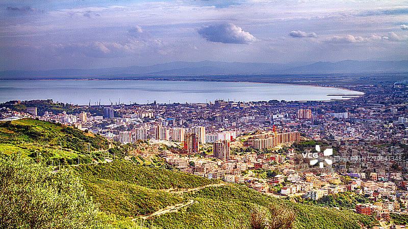 阿尔及利亚地中海沿岸的安纳巴图片素材