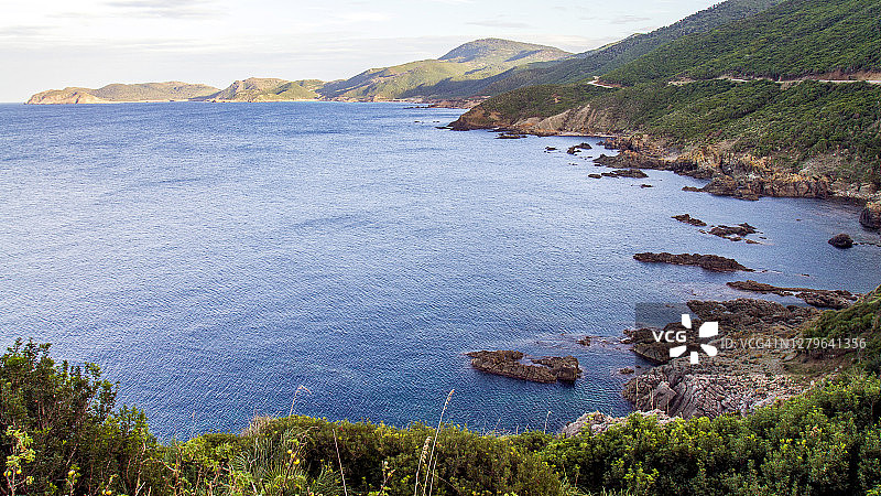地中海阿尔及利亚海岸线图片素材