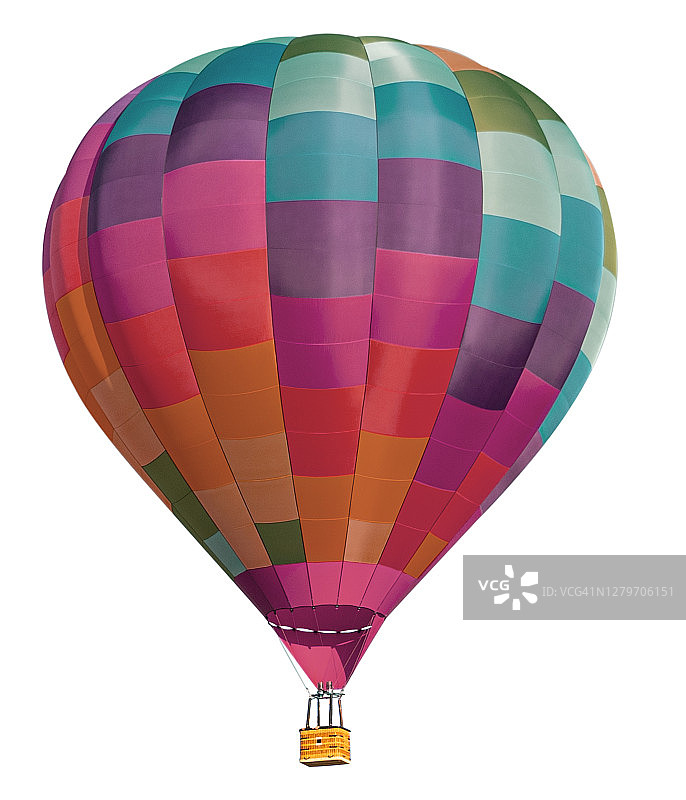 白色背景上的热气球群图片素材