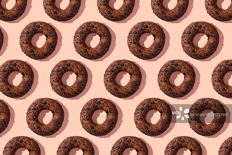 巧克力甜甜圈面包图片素材