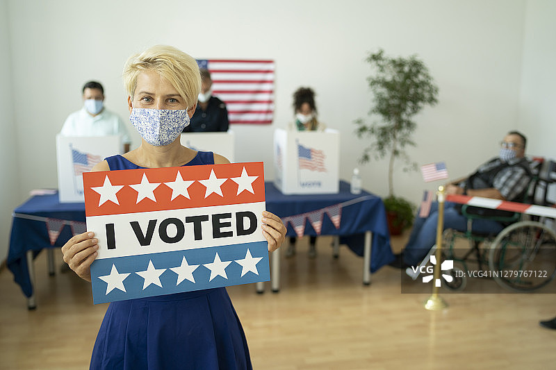 美国投票日图片素材