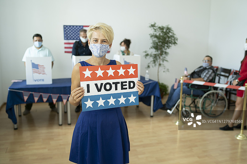 美国投票日图片素材