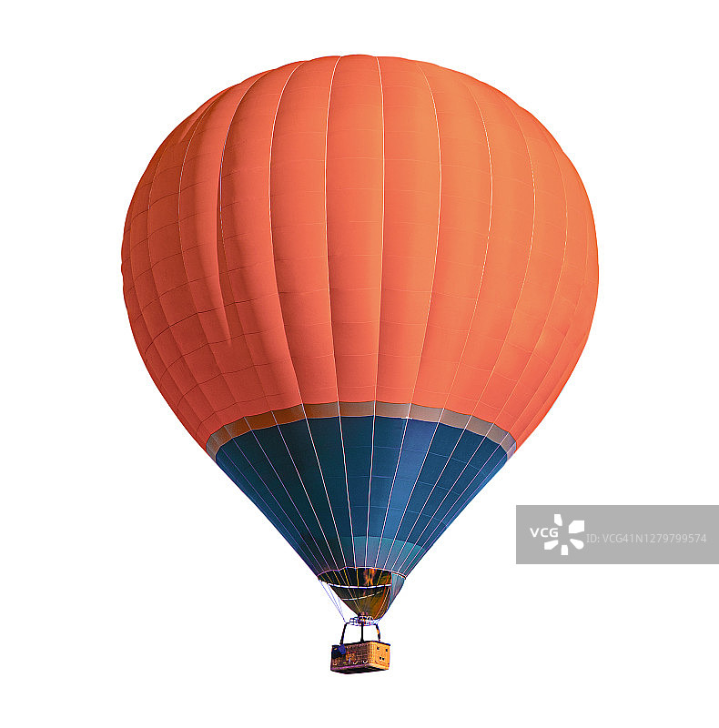 白色背景上的热气球群图片素材