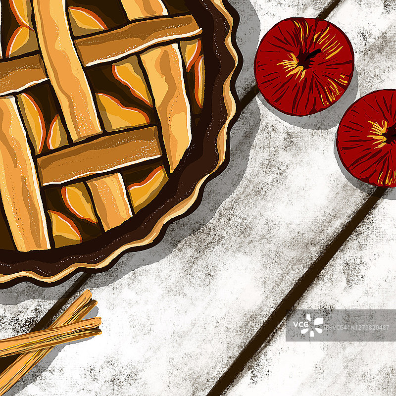 苹果馅饼图片素材