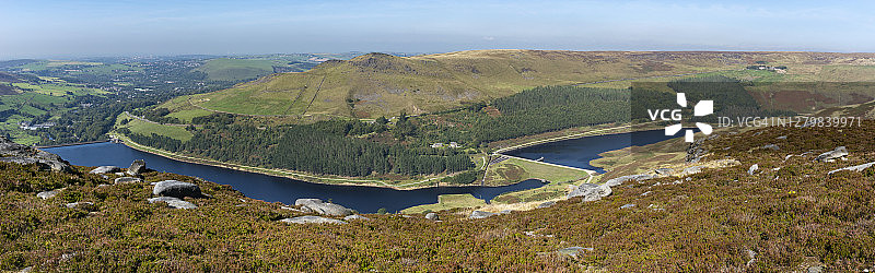 多夫斯通水库，格林菲尔德，峰区图片素材