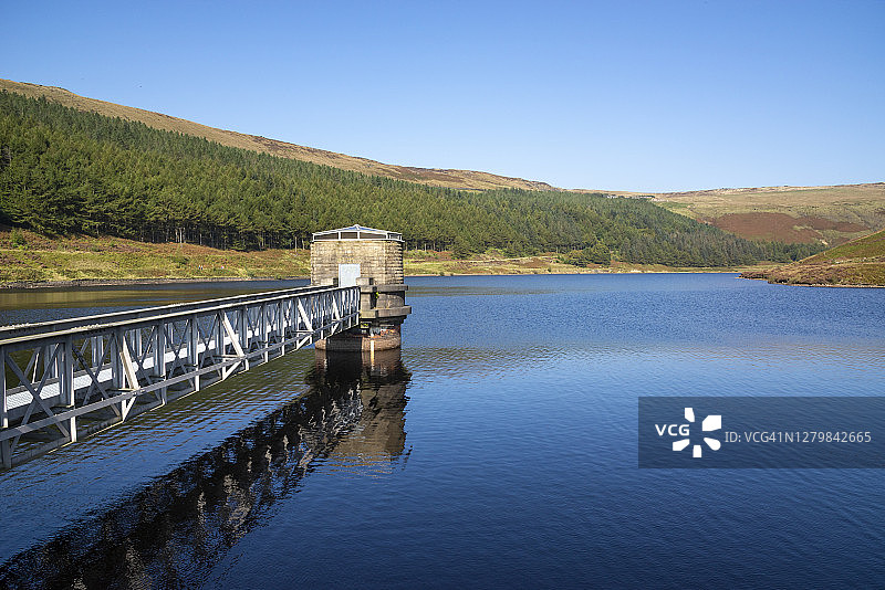 大曼彻斯特格林菲尔德的约曼海水库图片素材