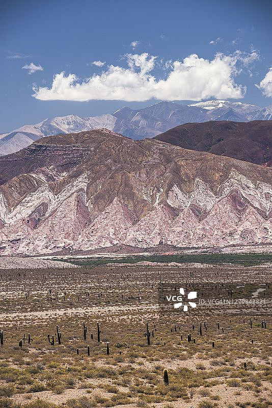 卡克图斯国家公园彩色岩石，阿根廷萨尔塔省图片素材
