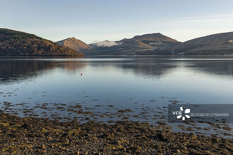 苏格兰高地洛赫法恩日出图片素材