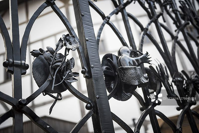 英格兰伦敦莎士比亚环球剧院大门图片素材