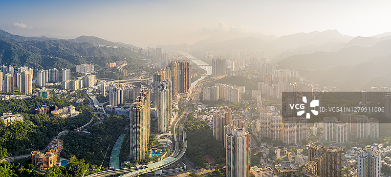 中国香港大围天际线图片素材