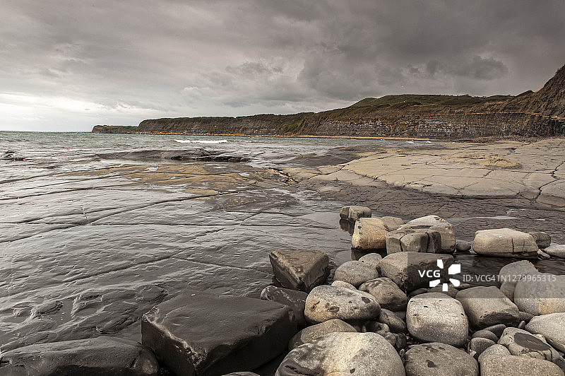 英国多塞特郡金meridge海湾图片素材