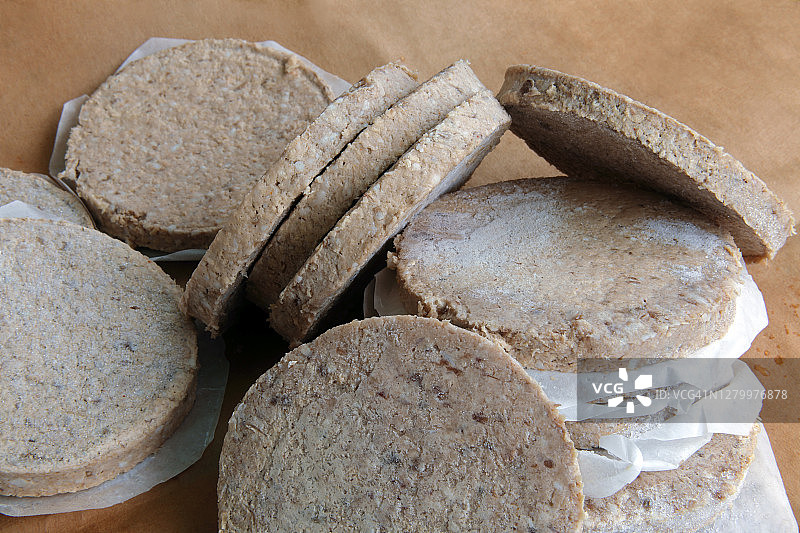 冷冻汉堡肉饼图片素材