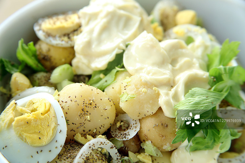 自制土豆沙拉图片素材