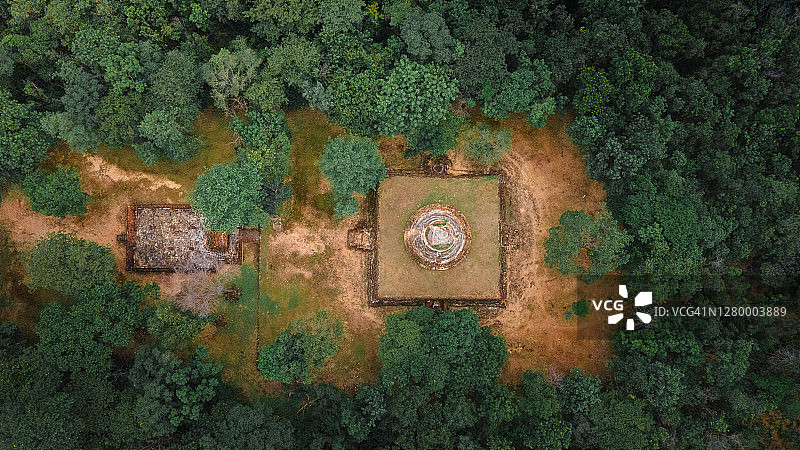 泰国素可泰历史公园鸟瞰图图片素材