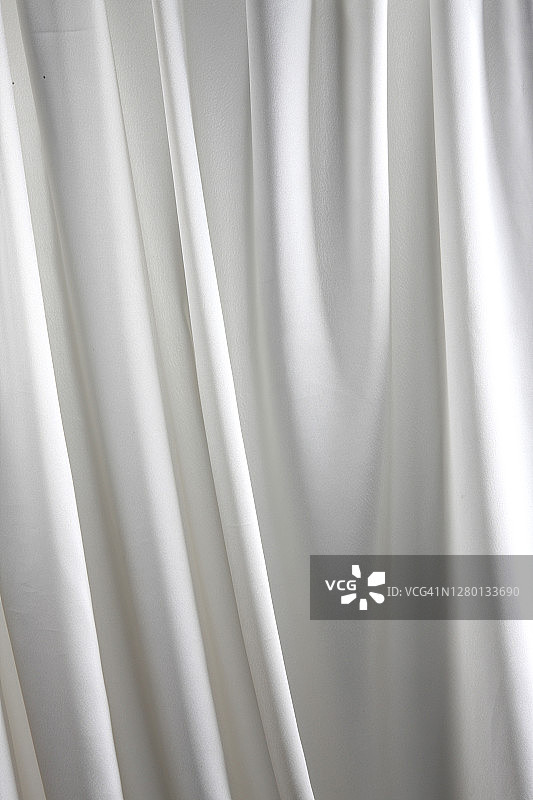 布、丝绸、窗帘、白色、褶皱图片素材