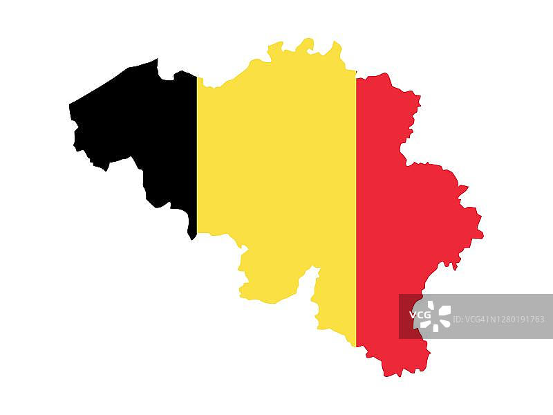 比利时西欧地理国家旗帜图片素材