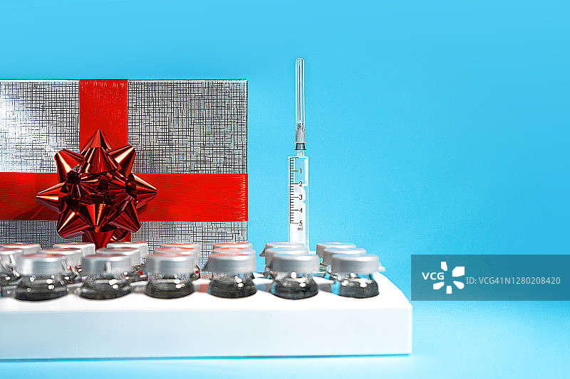 新冠病毒医疗疫苗概念图片素材