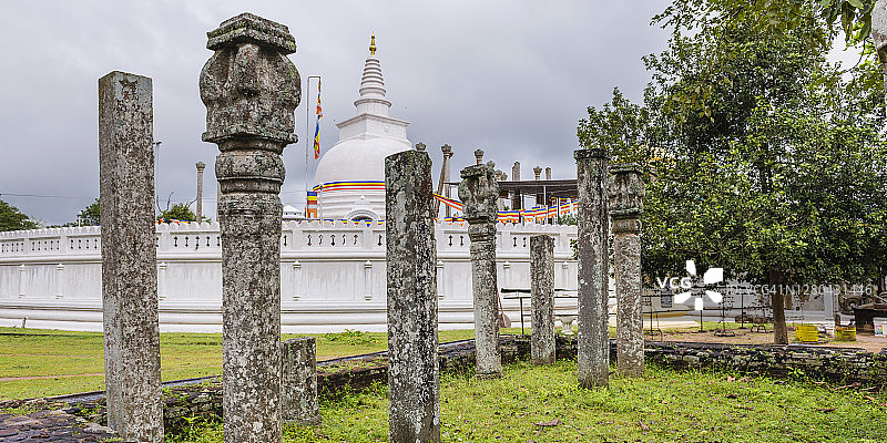 阿努拉德普勒圣城图帕拉马舍利塔（大寺院），斯里兰卡，亚洲图片素材