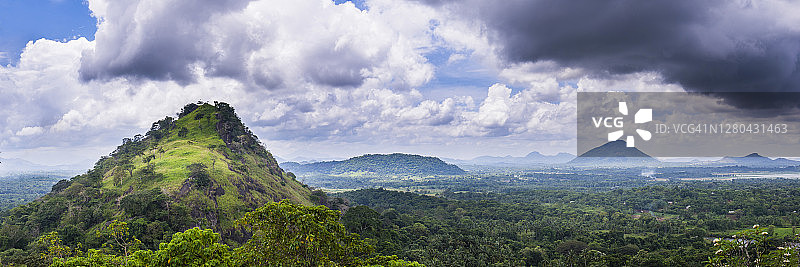 斯里兰卡丹布勒石窟寺的景色图片素材