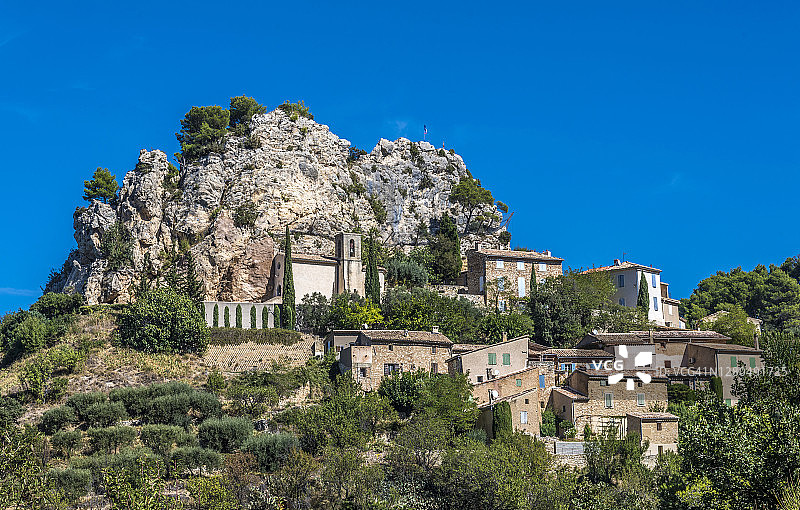 法国普罗旺斯沃克吕兹：蒙米拉伊花边山，阿尔里克岩图片素材