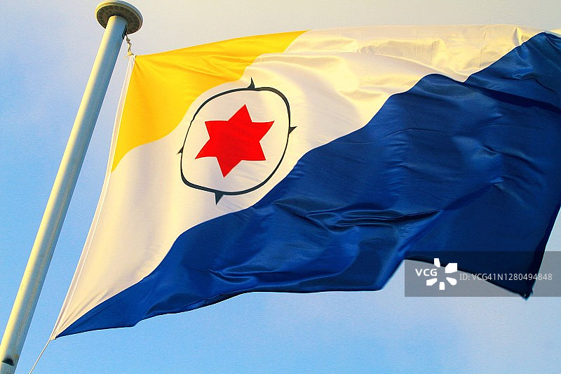 荷属安的列斯群岛博内尔岛旗帜图片素材