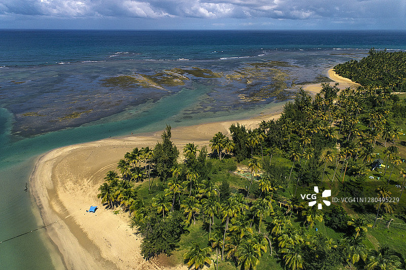 美国波多黎各卢基约海滩图片素材