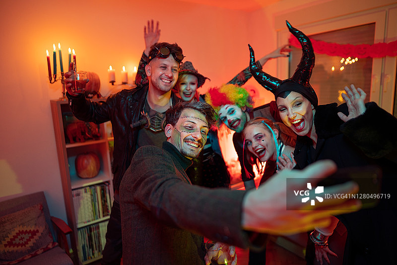 万圣节自拍图片素材