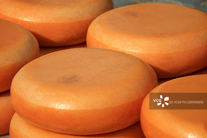 荷兰南荷兰省豪达奶酪展销图片素材