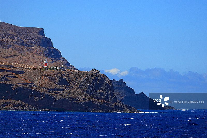 西班牙加那利群岛戈梅拉岛：圣塞巴斯蒂安图片素材