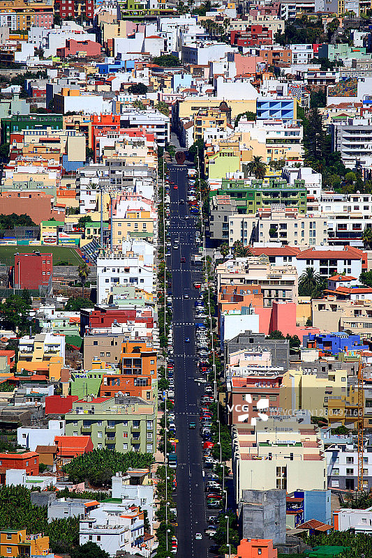 西班牙加那利群岛拉帕尔马岛洛斯利亚诺斯德阿里达内图片素材