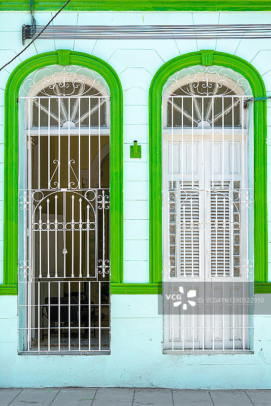 古巴圣克拉拉的殖民风格建筑图片素材