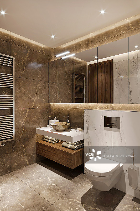 现代浴室内部图片素材