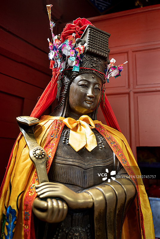 天后宫妈祖青铜像图片素材
