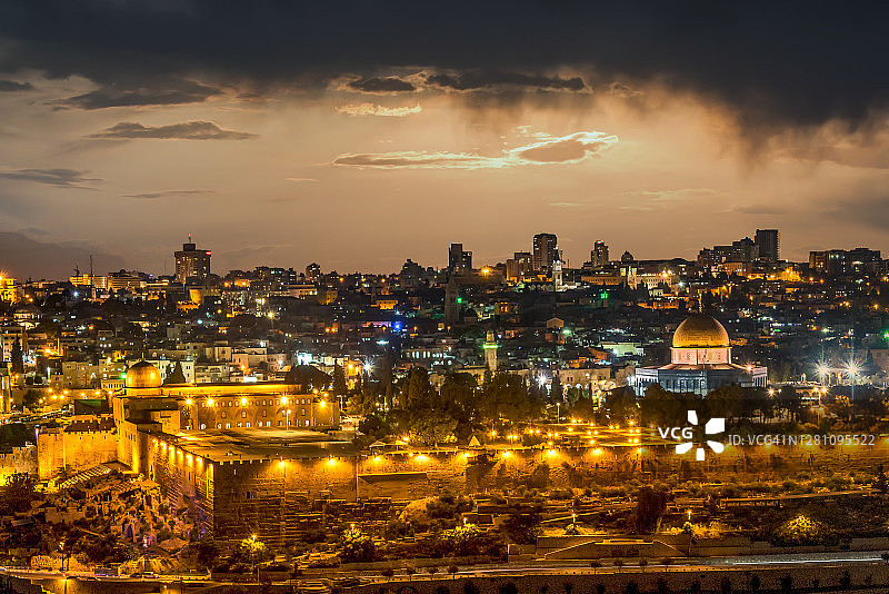 耶路撒冷日落图片素材