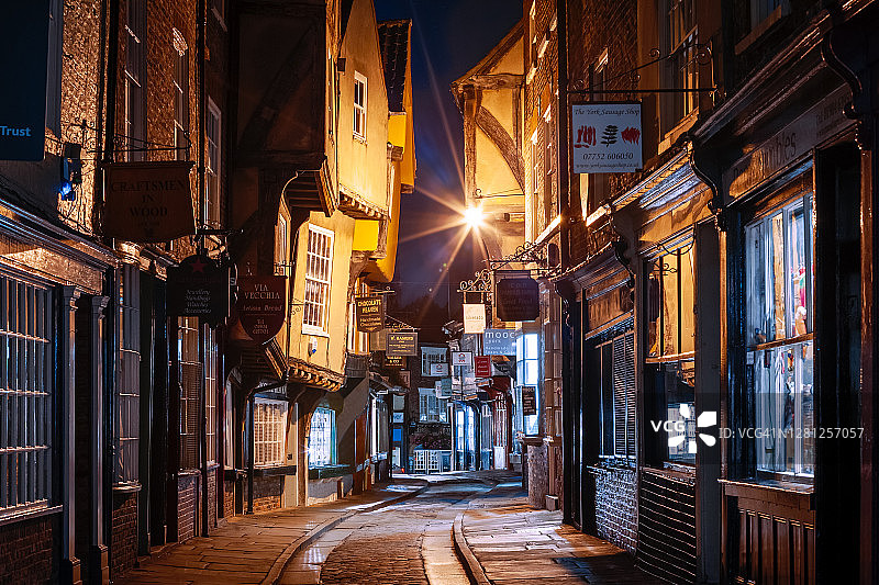 英国约克肉铺街图片素材