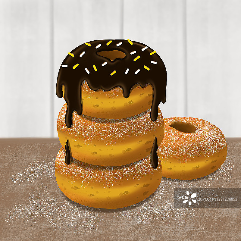 意大利甜甜圈图片素材