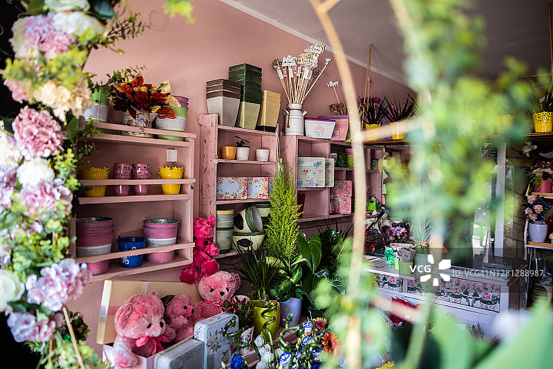 温馨小花店图片素材