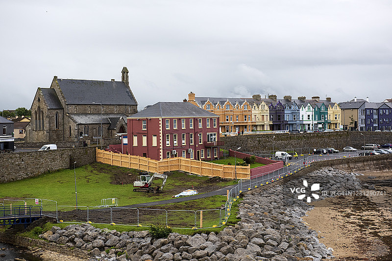 爱尔兰班多伦市中心建筑工地图片素材