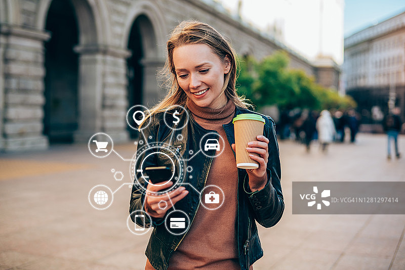 人工智能与通信网络概念图片素材