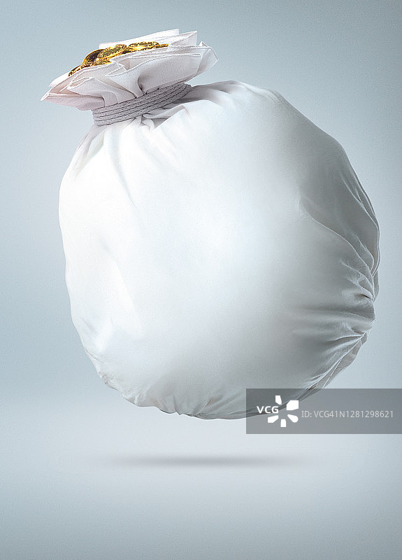 口袋、包、礼物、布料、钱币、黄金、珠宝静物图片素材