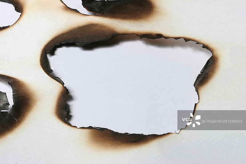 纸，燃烧，灰烬，孔，火图片素材