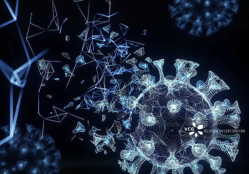 冠状病毒爆发图片素材