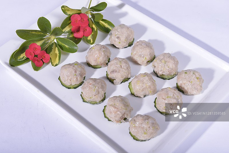 中国特色美食虾丸图片素材