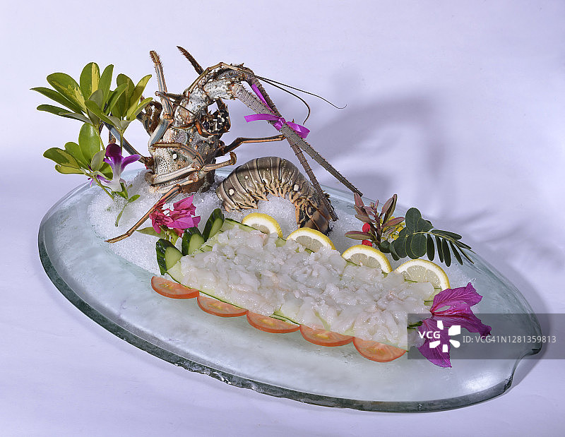 龙虾刺身图片素材